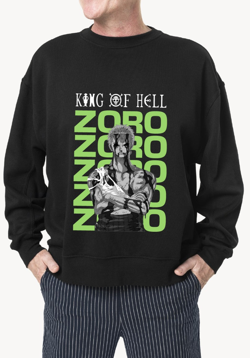 Zoro “King of Hell” Anime Hoodie / Sweatshirt